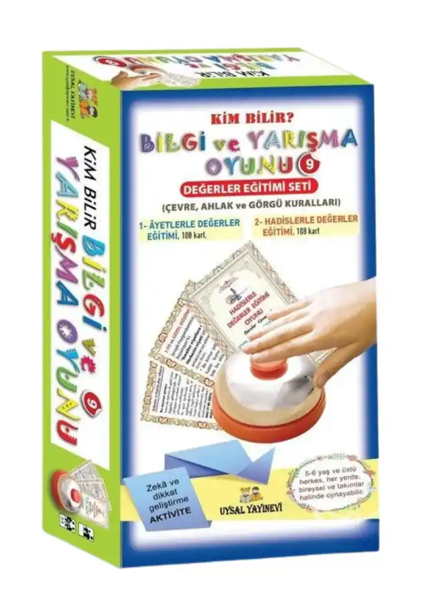 Bilgi%20ve%20Yarışma%20Oyunu%20-%209%20-%20Değerler%20Eğitimi%20Seti%20Kim%20Bilir?%201-Ayetlerle%20Değerler%20Eğitimi%20,%202-Hadislerle%20Değerler%20Eğitim