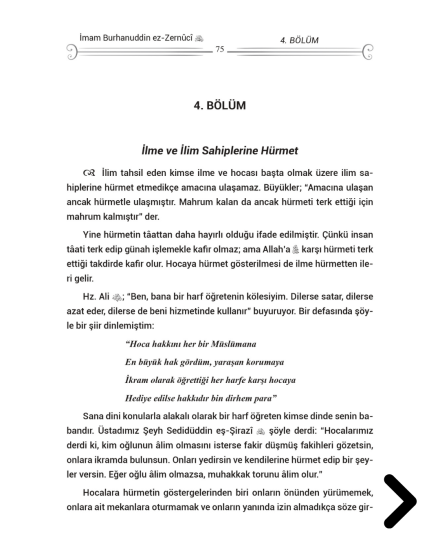 Kelime Anlamlı Talimül Müteallim Tercümesi
