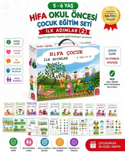 5-6 Yaş Hifa Okul Öncesi Çocuk Eğitim Seti 2