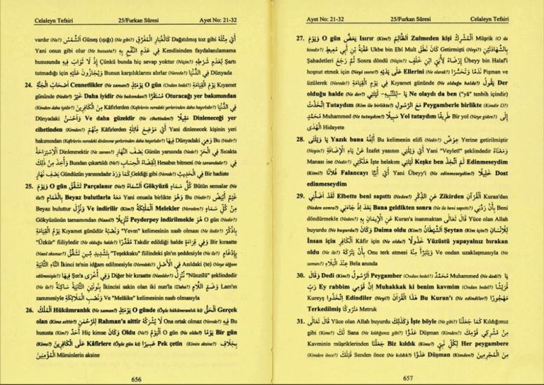 Celaleyn Tefsiri (5 Cilt) Kelime Anlamlı ve Açıklamalı Tercüme