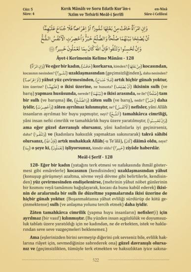 Kuranı Azim ve Soru Edatlı Kelime Manası 1. Cilt