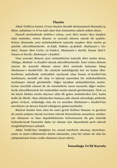 Kuduri Tercümesi 3 Cilt Kelime Manalı  (KIRIK MANALI – İZAHLI)