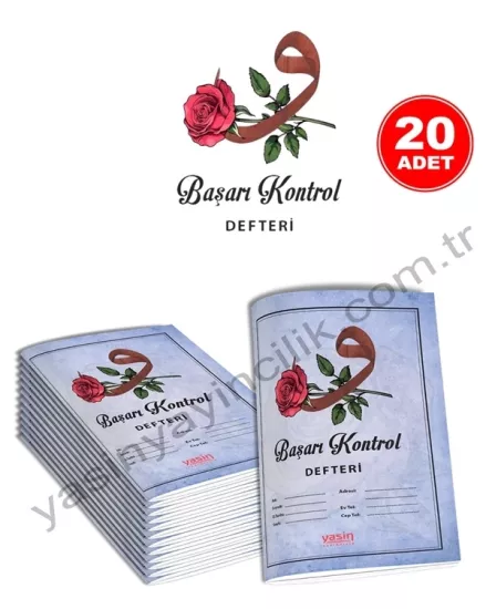 Başarı Kontrol Defteri 20 Adet