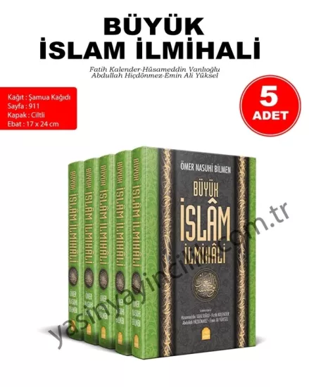 Büyük İslam İlmihali Ömer Nasuhi Bilmen (5 Adet)