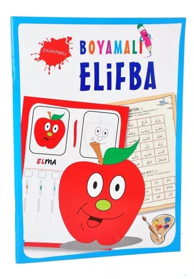 Çıkartmalı Boyamalı elmalı Elifba