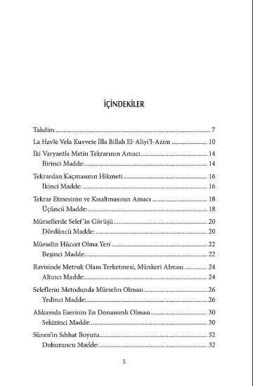 Hadis Usülü (Mekke Ehline Gönderilen Bir Risale)