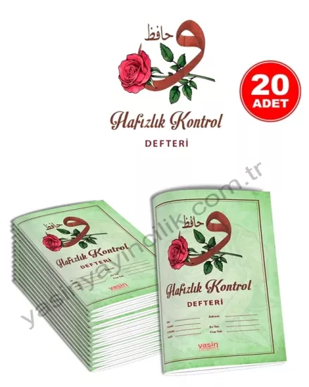 Hafızlık Kontrol Defteri 20 Adet