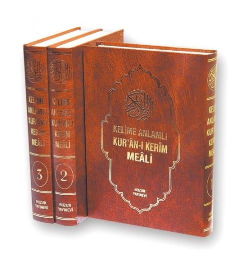 Kelime Anlamlı Kuranı Kerim Meali  3 Cilt Takım