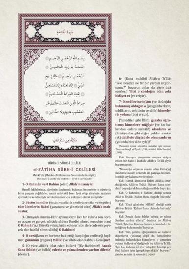 Kuranı Azim ve Tefsirli Meali Şerifi Orta Boy Termo Deri
