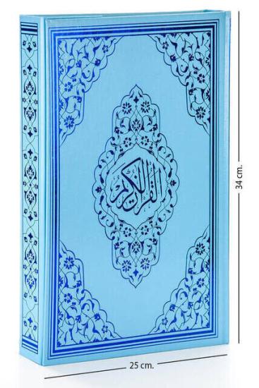 Kuranı Kerim Cami Boy Mühürlü 125 Mavi