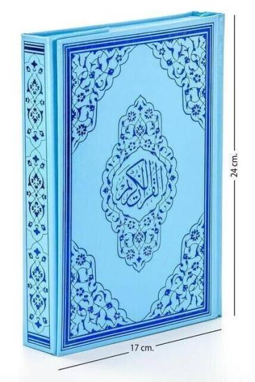Kuranı Kerim Orta Boy Bilgisayar Hatlı 123 Mavi