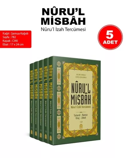 Nurul Misbah Nurul İzah Tercümesi Kelime Kırık Manalı 5 Adet
