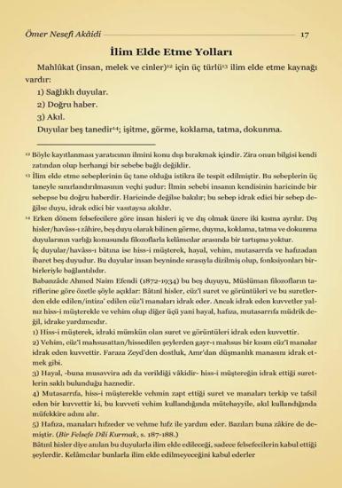 Ömer Nesefî Akaidi Tercümesi (Kırık Manalı - İzahlı)