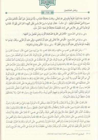 Riyazüs Salihin Min Kelami Seyyidil Mürselin 1 Cilt Arapça