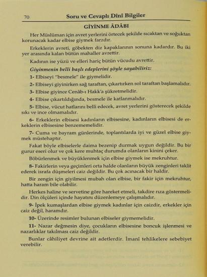 Soru ve Cevaplı Dini Bilgiler Hanefiler İçin