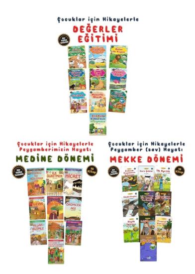 Çocuklar için Sevgili Peygamberimizin Hayatı ve Sahabe Dönemi 30 Kitap