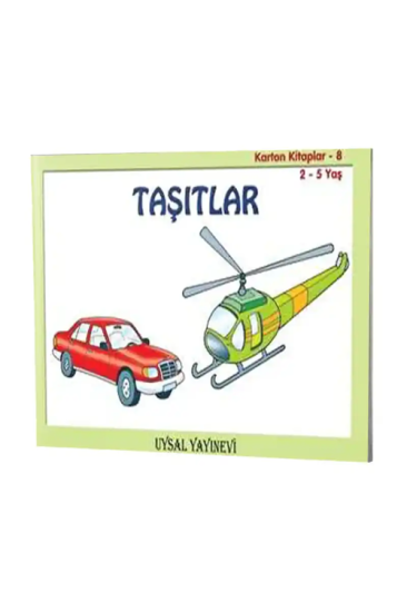 Taşıtlar - Karton Kitap 8 - 2-5 Yaş