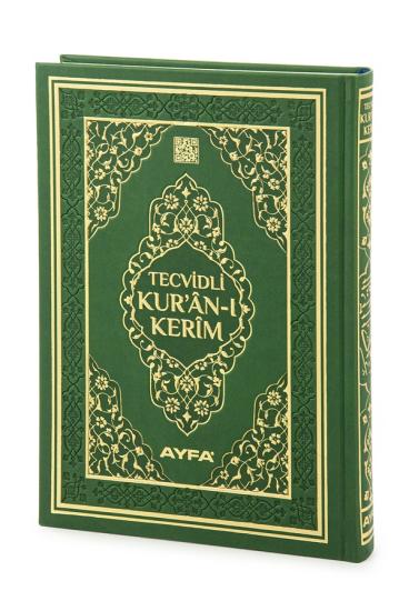 Tecvidli Kuranı Kerim  Termo Deri ami Boy Yeşil Renkli