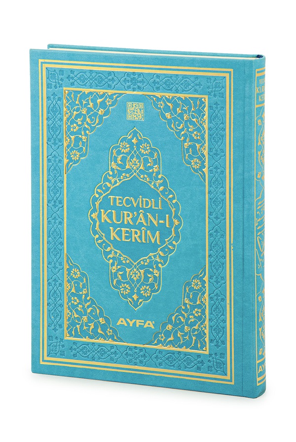 Tecvidli%20Kuranı%20Kerim%20Termo%20Deri%20Orta%20Boy%20Turkuaz%20Renkli
