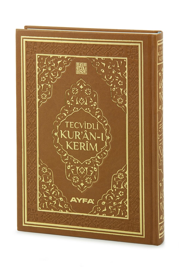 Tecvidli%20Kuranı%20Kerim%20Termo%20Deri%20Rahle%20Boy%20Kahverengi%20Renkli