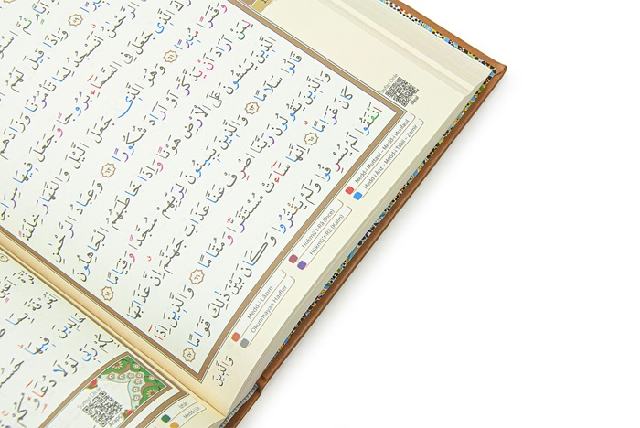 Tecvidli%20Kuranı%20Kerim%20Termo%20Deri%20Cami%20Boy%20Kahverengi%20Renkli